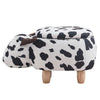Upholstered Animal Shaped Ottoman Ride-on Footrest Stool Rest Seat TOY Kids New