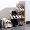 3 Tier Shoe Rack Storage Organisers Cabinet Footwear Organizer Slim Narrow Shelf