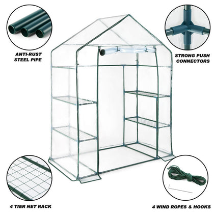 Walk in Garden Greenhouse 100% Waterproof, UV Protection, Heat & Cold Protection