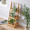 3 Tier Plant Stand Ladder Tray Design Flower Pot Holder Lightweight Bamboo Unit