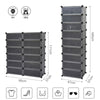 Plastic Wardrobe Clothes Shoe Shelf Storage Organizer Cupboard Closet Cabinet