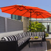 4.6M Patio Double-Sided Umbrella Parasol Outdoor Extra Large Crank Sunshade