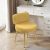 Makeup Stool Soft Pouffe Medium Backrest Dressing Table Vanity Chair Padded Seat