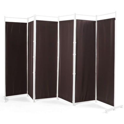 6-Panel Room Divider Folding Privacy Screen Partition Protective Wall Divider