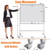 Rolling Magnetic Double Sided Whiteboard Height Adjustable Mobile White Board