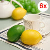 6pcs Artificial Lifelike Limes Lemon Fake Fruits Home Party Decorative Props