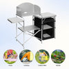 Camping Table Kitchen Unit Folding Storage Outdoor Cook Station W/ Bag