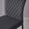 New Set of 4/6 Dining Chairs Padded Seat High back Metal Legs Home Furniture