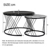 Nesting Tables Round Set Of 2 Coffee Tables Side Table End Table for Living Room
