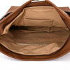 Tan Contrasting Coloured Handle Large Tote Slouch Bag Womens Shoulder Handbag