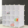 16 PAIRS INTERLOCKING CUBES SHOE ORGANIZER STORAGE RACK DISPLAY STAND UK SELLER