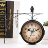Outdoor Garden Paddington Station Wall Clock Double Sided Outside Bracket Retro