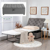 2-in-1 Convertible Sofa Bed Folding Ottoman Sleeper Space Saving Couch Lounger