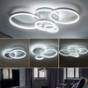 Cool White Chandelier LED Lamp Ring Frame Ceiling Light LivingRoom Pendant Light