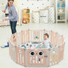 16 Panel Baby Playpen Foldable Toddler Play Yard Fence Safety Activity Center