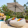 2/2.5/2.7/3M Patio Parasol Sunshade Garden Umbrella Outdoor Canopy Tilt Crank