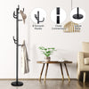 Free-Standing Coat Rack Metal Frame Coat Hanger W/ 8 Sturdy Hooks Stable Base