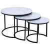 Nest of Tables 2 3 Table Unit LivingRoom Side Lamp Coffee Furniture MarbleEffect