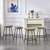 2/4PCS Bar Stools Breakfast Kitchen Stool Industrial Barstools Velvet Seat Metal