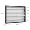 WallMounted Display Cabinet 5 Shelves Models Collections Storage Shelf Rack Unit