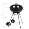 Portable Kettle Charcoal BBQ Grill Outdoor Barbecue Picnic Party Camping