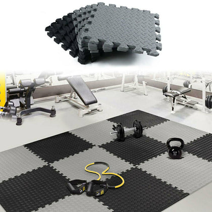 Soft EVA Foam Floor Mat Interlocking Puzzle Tile Yoga Gym Fitness Flooring Mat