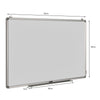 Double Sided Magnetic Whiteboard Aluminum Hanging Board W/ Magnets Pens & Eraser