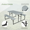 Foldable Picnic Table Bench Set Outdoor Garden Camping Furniture Gathering/Part
