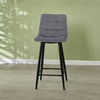 2X Bar Stools PU/ Velvet/ Fabric Breakfast Stool Chairs Kitchen Pub Grey Brown