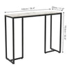 Large Slim Marble Console Table Hallway Foyer Wall Side Table Window Sill Table