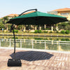 Offset Patio Umbrella Base Weight Stand w/Wheels Heavy Duty Water Filled Squre