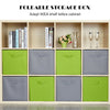 4x 8x Canvas Storage Boxes Foldable Basket Cube Magazine Bookcase Shelving Shelf