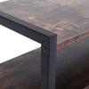 Industrial Wood Metal Frame Console Table Coffee Table TV Media Organizer Stand