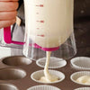 Cake Mix Batter Dispenser Measuring Label Baking Cupcake Cream Release Jug Tool