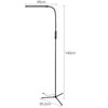 12W LED Floor Standing Lamp Dimmable Craft Reading Desk Lighting Remote Control