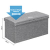 Folding Storage Ottoman Oxford Fabric Footstool Bench Toy Box Chest with Lid