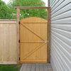 Durable Garden Wooden Gate Pedestrian Gate Pine Wood Gate 152/183cm Height