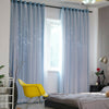 Star Blackout Window Curtains Hollow Thermal Insulated Home Bedroom Living Room