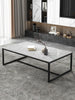 100cm Minimalist Coffee Table Tea Center Dining Table Sturdy Metal Legs Support