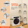 Folding Clothes Drying Rack 4-Tier Collapsible Laundry Rack Mobile Garment Dryer
