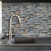 UK 90Pcs Self-adhesive Tiles Wall Brick Sticker Kit Kitchen Bathroom Wall Art