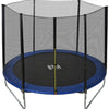 6FT 8FT 10FT 12FT 14FT Outdoor Garden Trampoline W/ Safety Net Enclosure Ladder