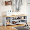 Hallway Furniture Set Shoe Bench Storage Cabinet Coat Rack with 5 Hooks Entryway