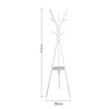 Metal Hat Coat Stand Clothes Storage Rack Umbrella Stand Hanger Hooks With Shelf