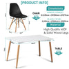 Dining Table and Chairs 4 6 Set Wooden legs Retro dining Room Chair Grey Kitchen