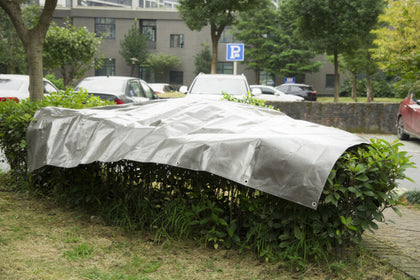 Tarpaulin 180g/m² PE Heavy Duty Waterproof Ground Camping Cover Tarp w/ Eeyelet