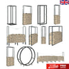 Metal Firewood Log Storage Rack Stand Holder Indoor/Outdoor Store Steel 14 Sizes