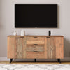 TV Cabinet Sideboard 2 Doors 3 Drawers Buffet Storage Highboard Cupboard TV Unit