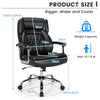 Leather Office Chair Executive Computer Chair Big & Tall Ergonomic Padded Chair