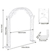 Heavy Duty Wedding Arch Stand Garden Arch Rose Trellis Plant Flower Herb Archway